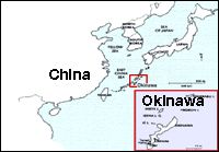 Karte von China/Okinawa