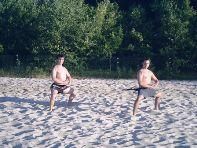 Training am Strand