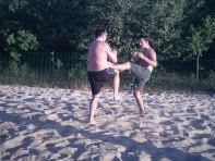 Training am Strand